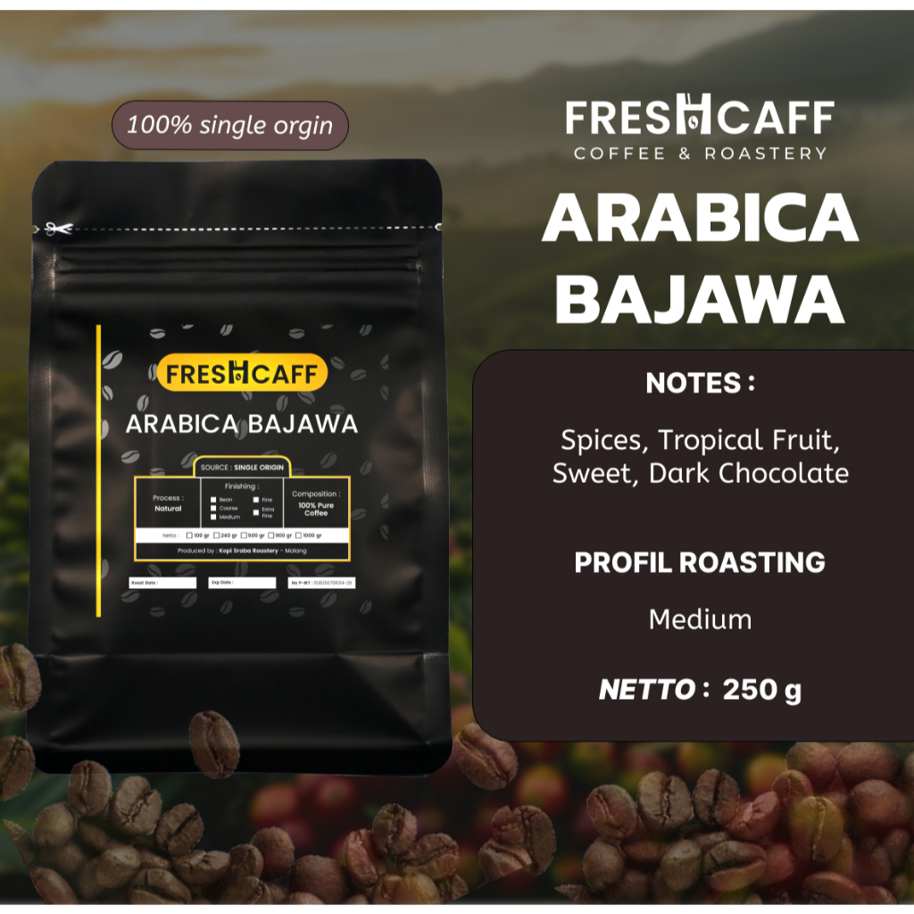 

Kopi Arabica Kawi Murah 250 gram (netto 240 gram)