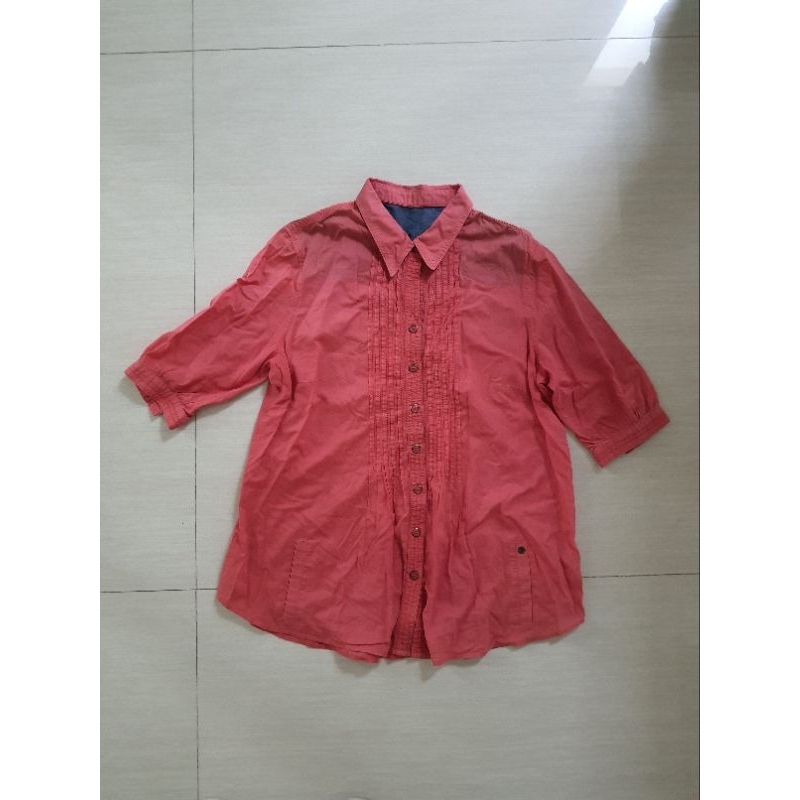PL Blouse warna merah