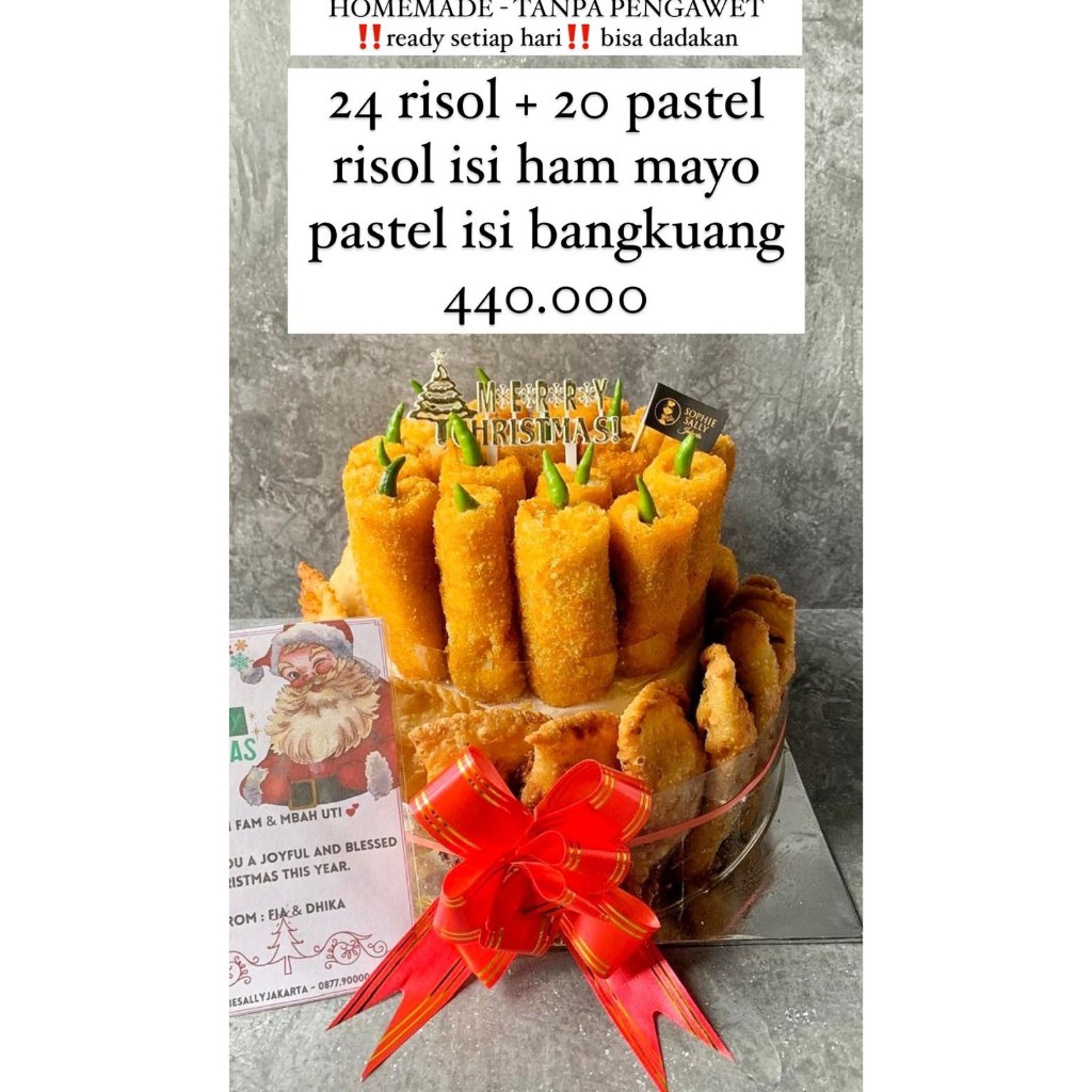 

Risol mix Pastel TART JUMBO - Hampers Natal / Christmas Edition - READY
