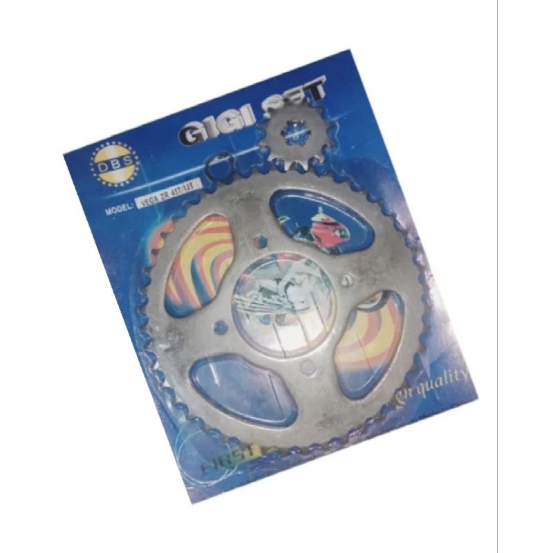 GEAR GIR SET VEGA ZR VEGA ZR NEW 45T  GEAR DEPAN BELAKANG