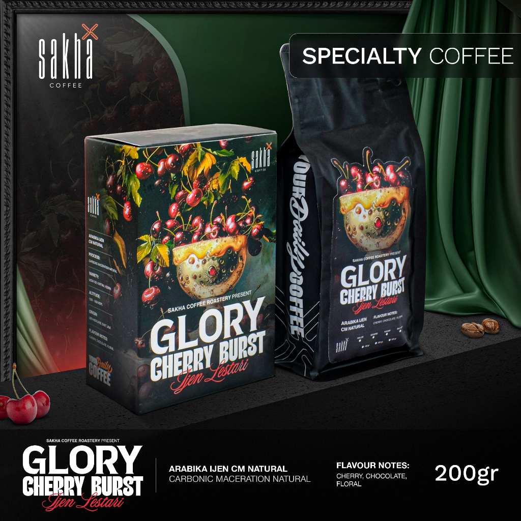 

GLORY CHERRY BURST IJEN LESTARI Biji Kopi Specialty Arabica Coffe Bean