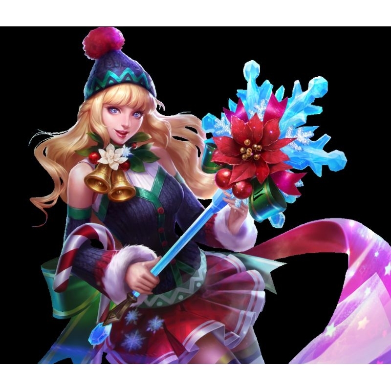[Baca Deskripsi] Costume Cosplay Odette Christmas Mobile Legend