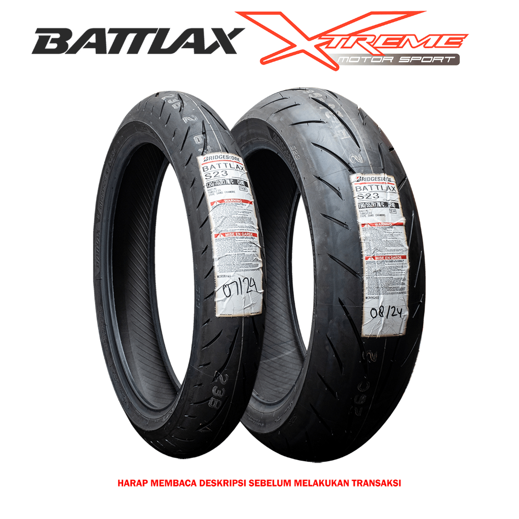 Ban Battlax S23 Depan / Belakang 120/70 160/60 180/55 190/55 190/50 200/55 - 17 Ninja CBR ZX25R R6 Z