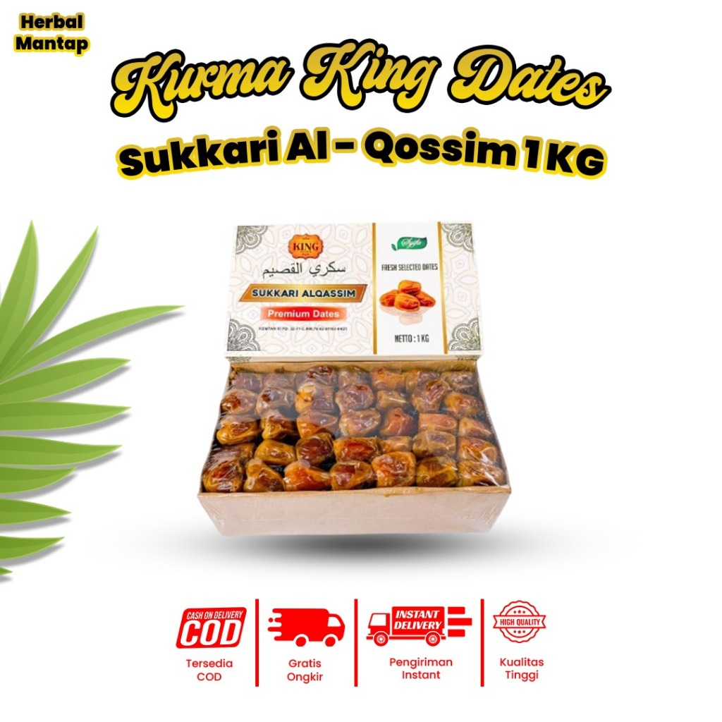 

Kurma Sukari 1 kg king Al Qossim Premium l kwalitas buah fresh