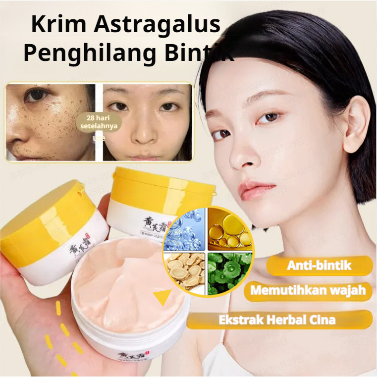 ❤️Beli 2 gratis 1❤️Krim Astragalus Anti-Kerut dan Melembutkan Kulit Krim Wajah Pemutih dan Melembapk