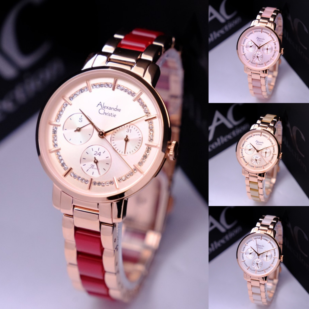 ORIGINAL Jam Tangan Wanita Alexandre Christie AC 2918 / AC2918 / 2918 / AC 2A56 / AC2A56 / 2A56 Gara