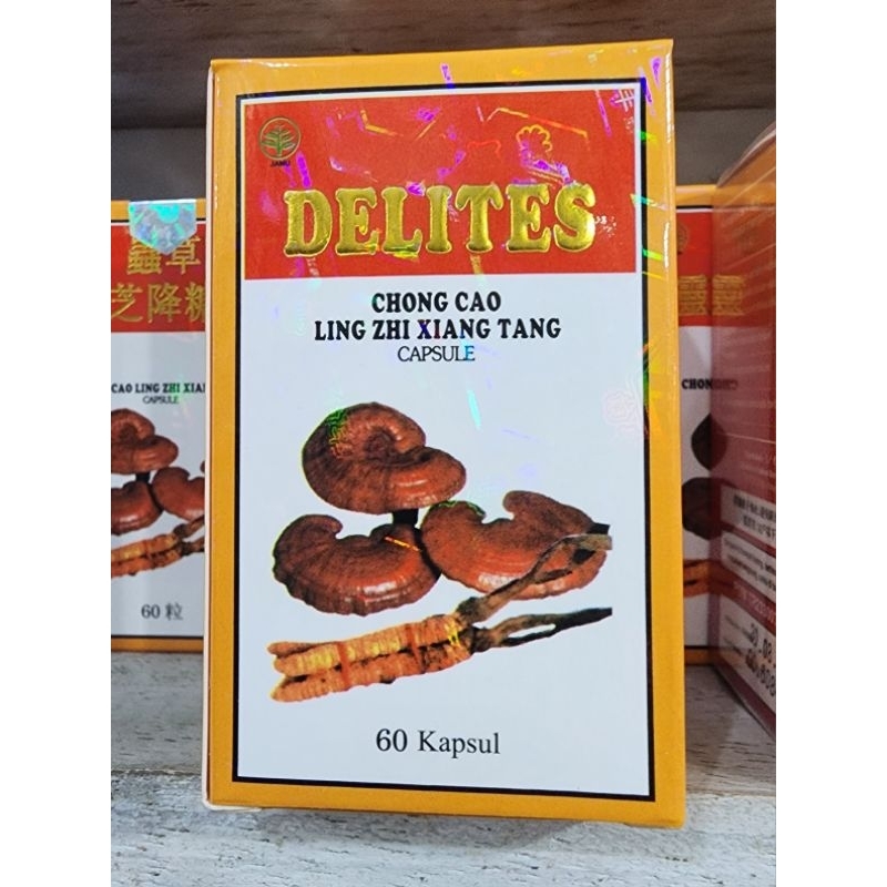 Delites Chong Cao Ling Zhi Xiang Tang 1 botol 60 kapsul
