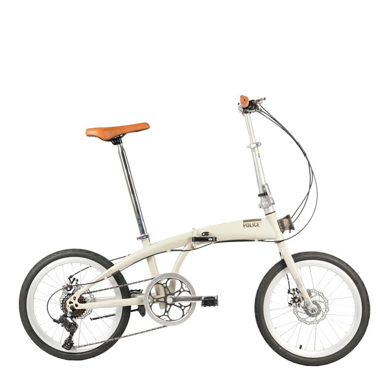 Sepeda Lipat Folding Bike 20 Element Police Milan Pastel 8 Speed Discbrake