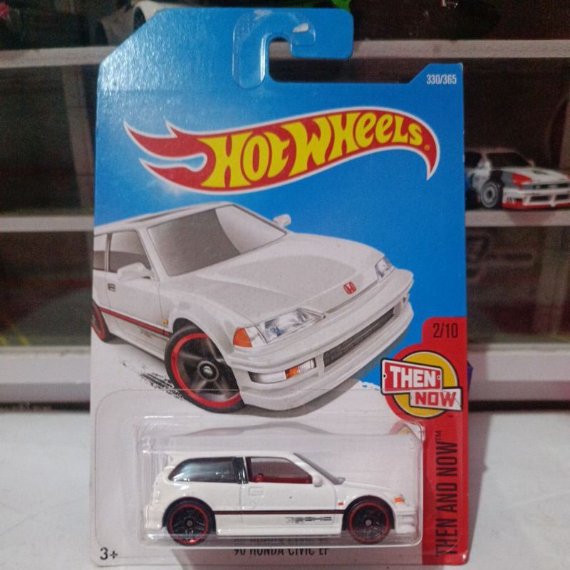 hot wheels 90 honda civic ef putih