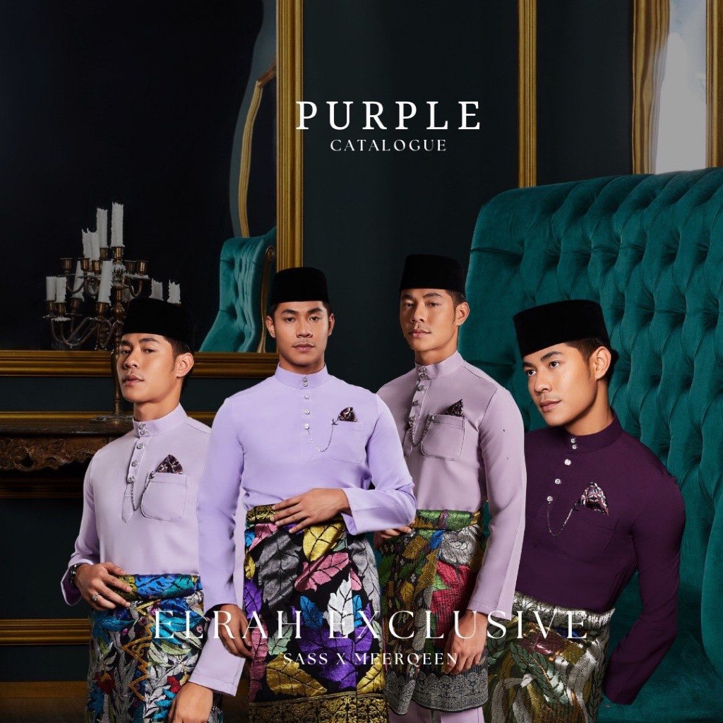 BAJU MELAYU ELRAH EXCLUSIVE SENNA 2025 'Purple Series'