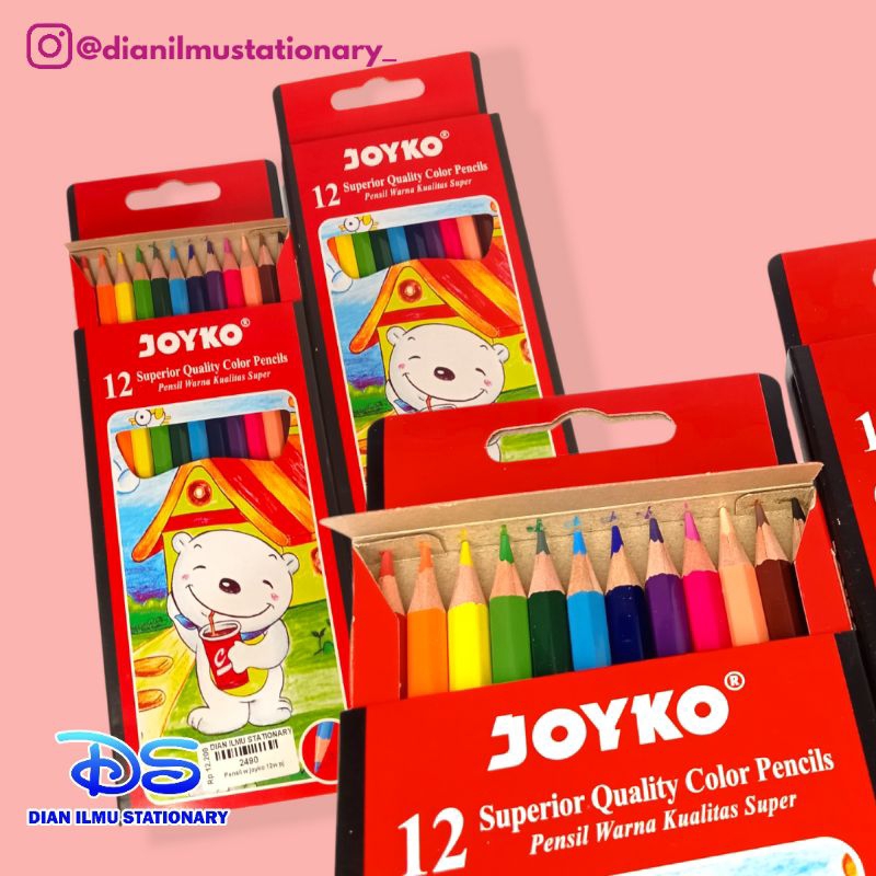

Joyko Superior Quality Color Pencils Pasangan Kualitas Supera