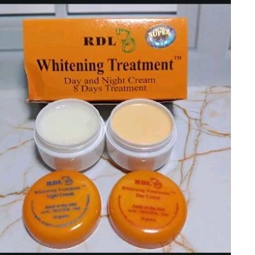 cream RDL 8days  paket cream siang malam,memutih kan wajah yang susah,putih cream RDL ori