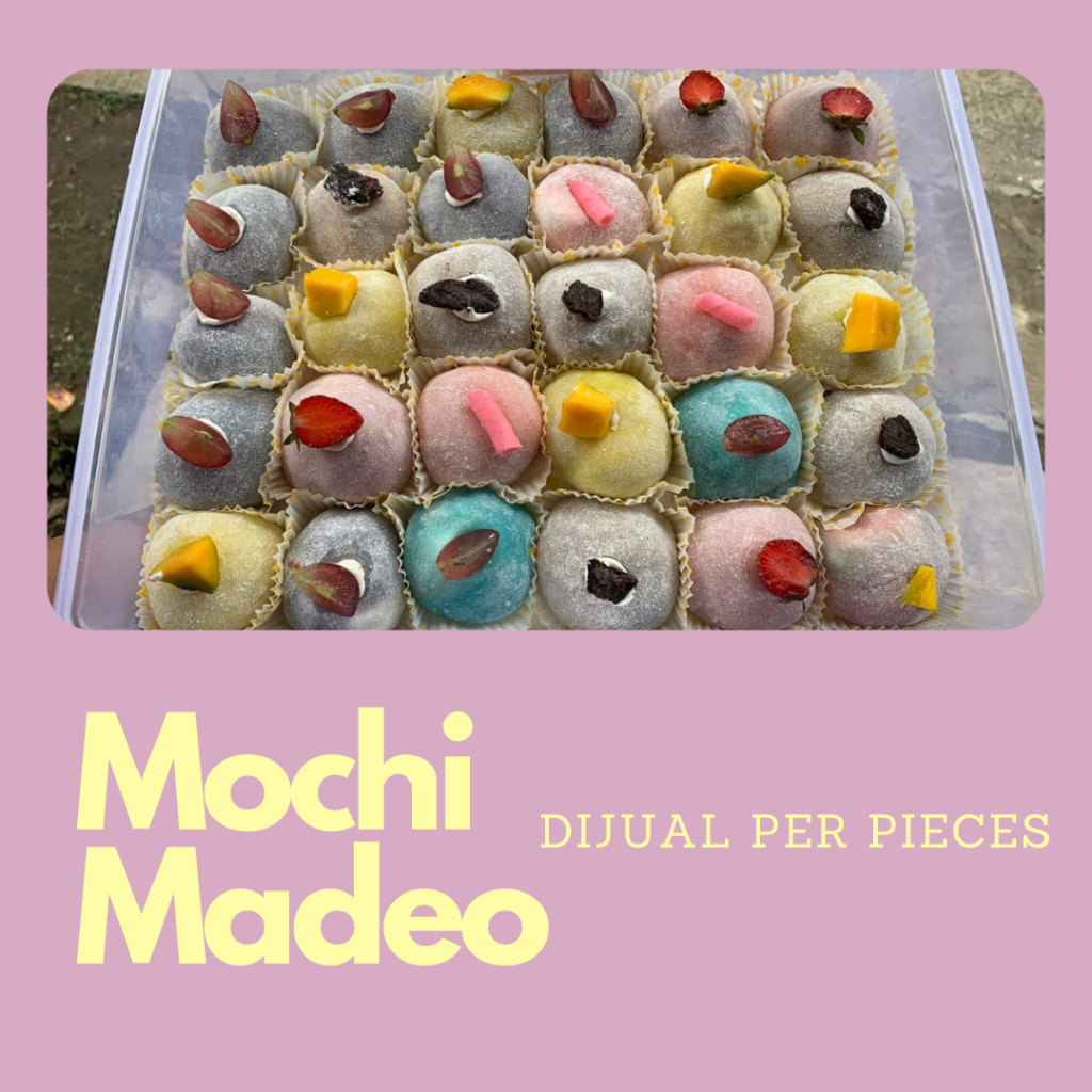

Camilan Kenyal dengan Isian Lumer - Mochi Madeo