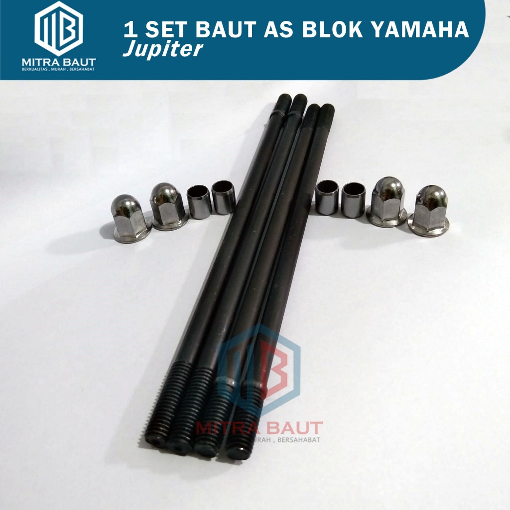 1 Set Baut Tusuk Sate Jupiter /Baut Ancer Jupiter /Vario 150/Baut As Blok Jupiter