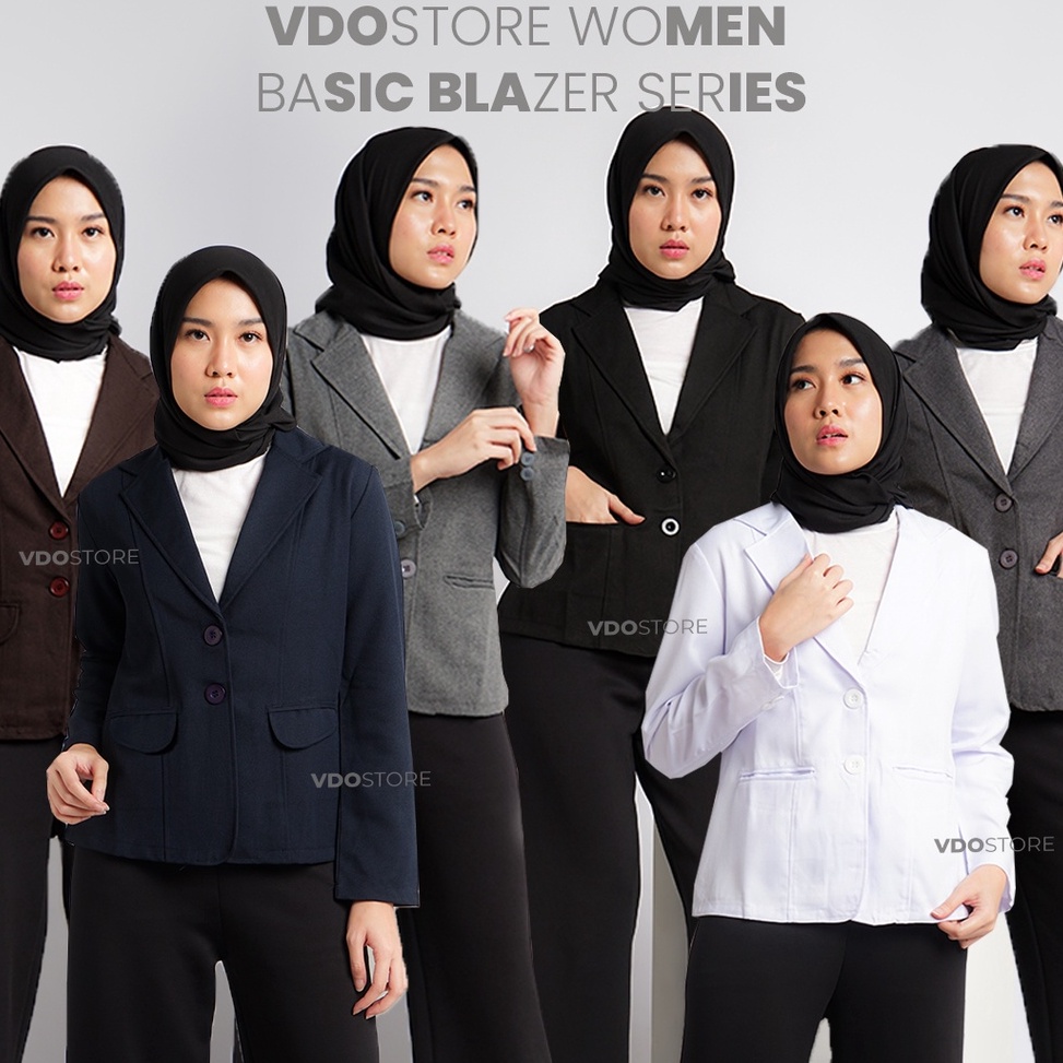Paling Diminati BLAZER WANITA PREMIUM  M L XL 2L 3L 4L 5L 6L  ATASAN KERJA JAS KANTOR JUMBO BIG SIZE