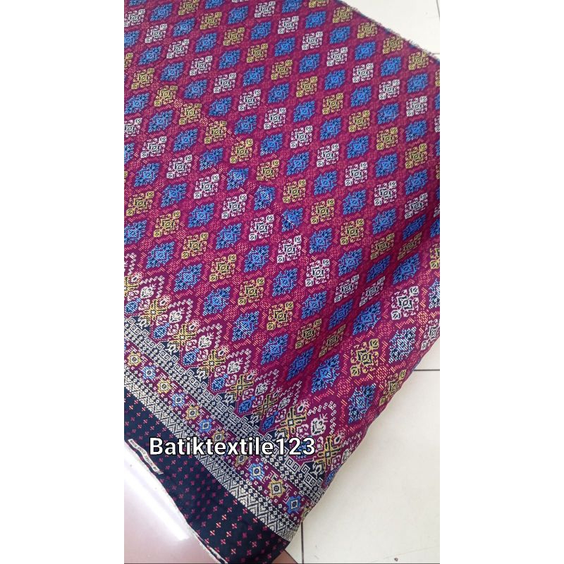 Kain Batik Semisutra/Batik Meteran Batik Motif Songket Terbaru Kelasik
