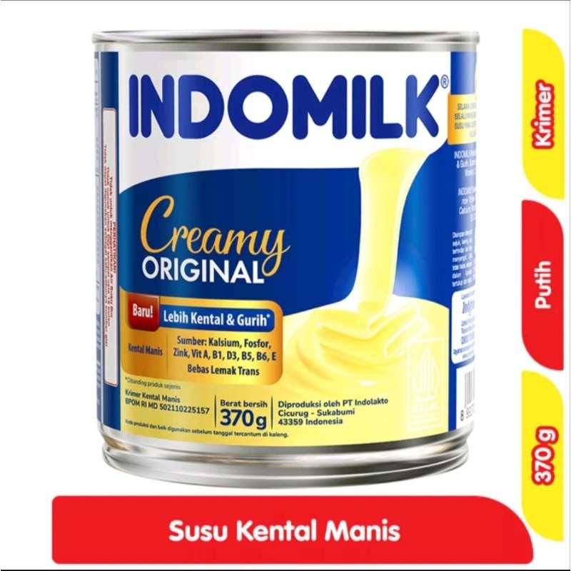 

Indomilk Kental Manis Creamy Original Kaleng 370gr