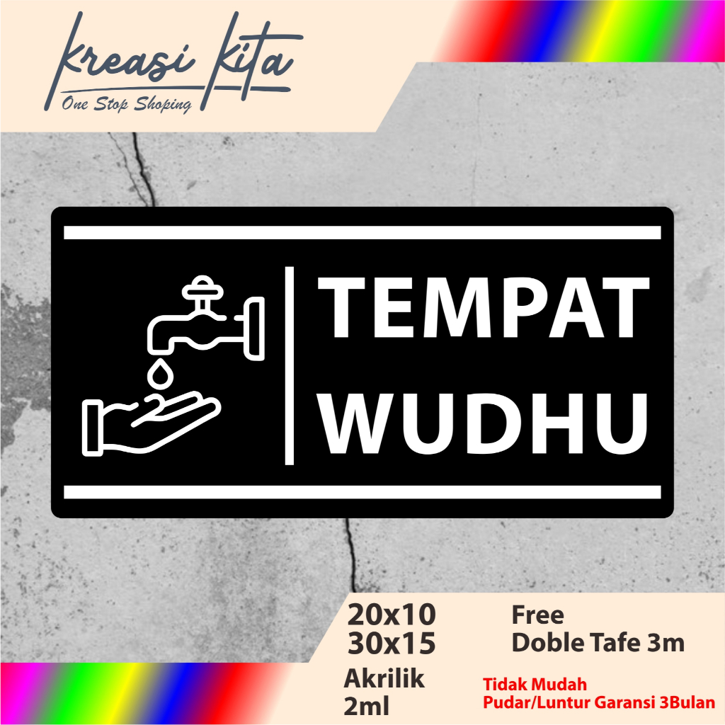 

AKRILIK TEMPAT WUDHU ACRYLIC CUSTOM