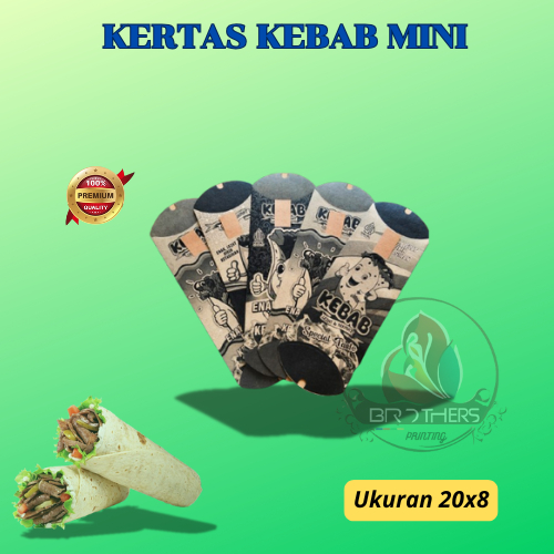 

PROMO kertas bungkus kebab mini isi 50 || kemasan dus kebab mini isi 50 pcs