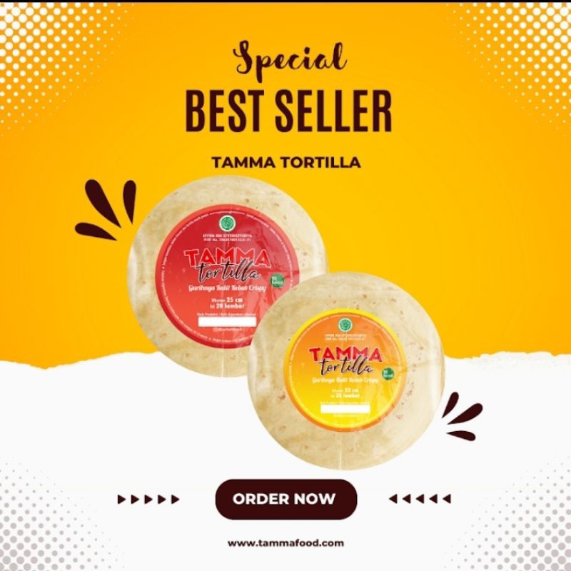 

Tamma Tortila Kulit Kebab | Sedang Ukuran 23 CM | Harga Per-Pack