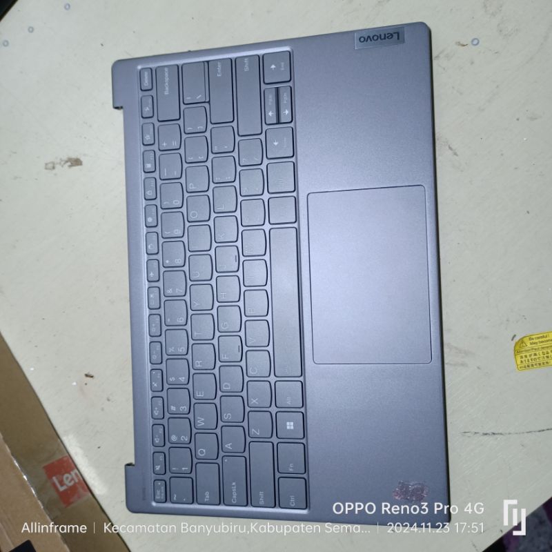 FRAME + KEYBOARD LAPTOP Lenovo Yoga Slim 7 7i Carbon-13 13IAP7 Gen 7