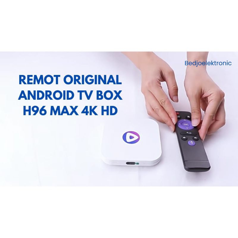 REMOT ANDROID TV BOX H96 MAX 4K HD ( PUTIH)