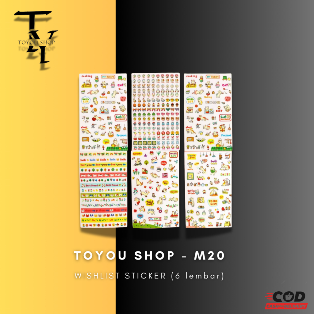 

[TOYOU SHOP M20] STIKER WISH LIST / DIY / MAINAN / KERAJINAN TANGAN / SCRAPBOOK / REWARD