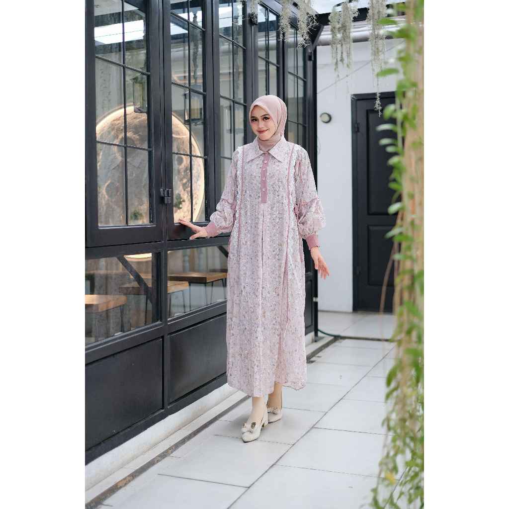 Serayaoficiall - SALVINA MIDI Dress Gamis Katbol terbaru