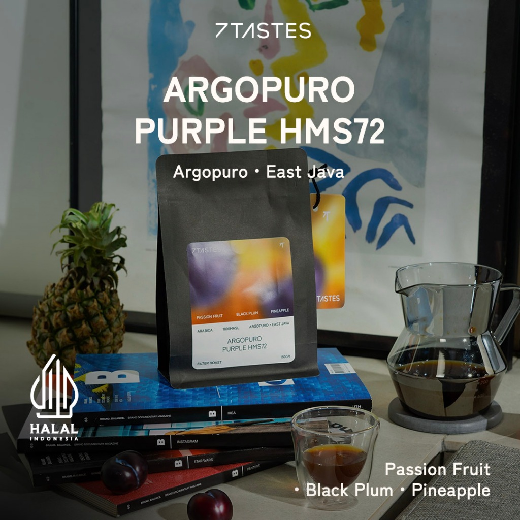 

Kopi Arabika Argopuro Purple HMS72H 7 Tastes Biji Kopi Arabica Specialty Coffee Beans Filter Fruity