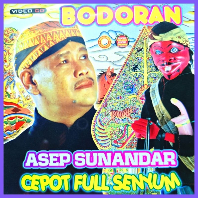 Kaset VCD Bodoran Wayang Golek Lakon Cepot Full Senyum Dalang Asep Sunandar