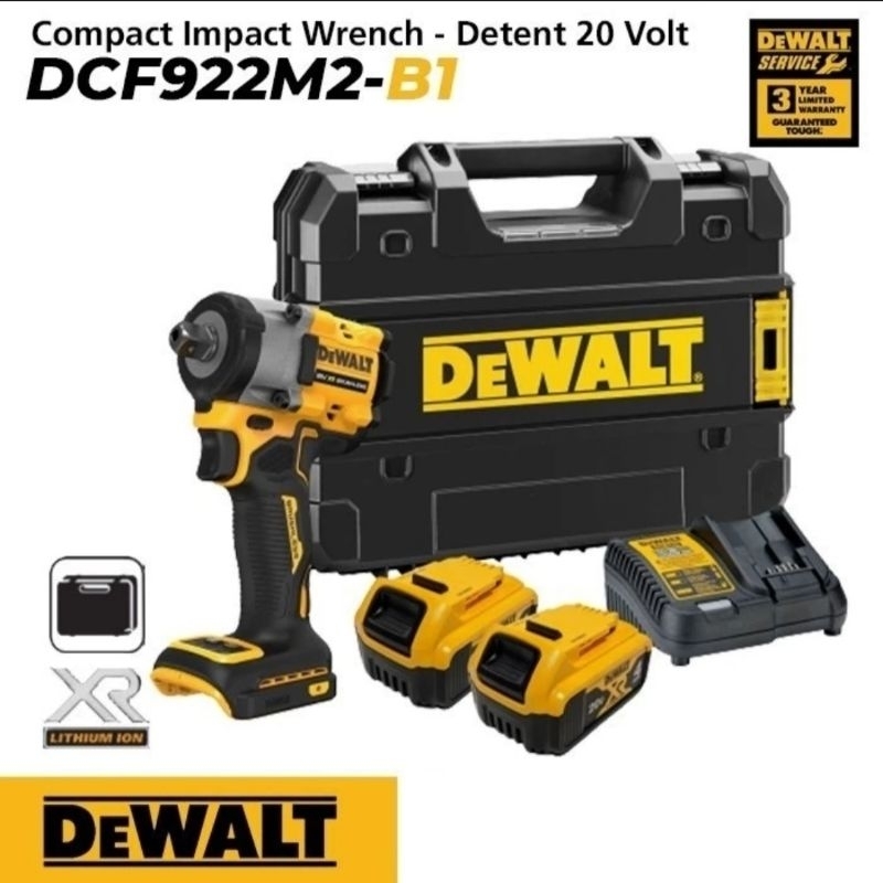 Dewalt DCF922M2 impact wrench Cordless 20V mesin pembuka baut Dewalt Dcf922