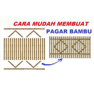 Pagar Bambu Hias Natural Ukuran 100x200 cm | Pagar Taman Rumah Minimalis Outdoor