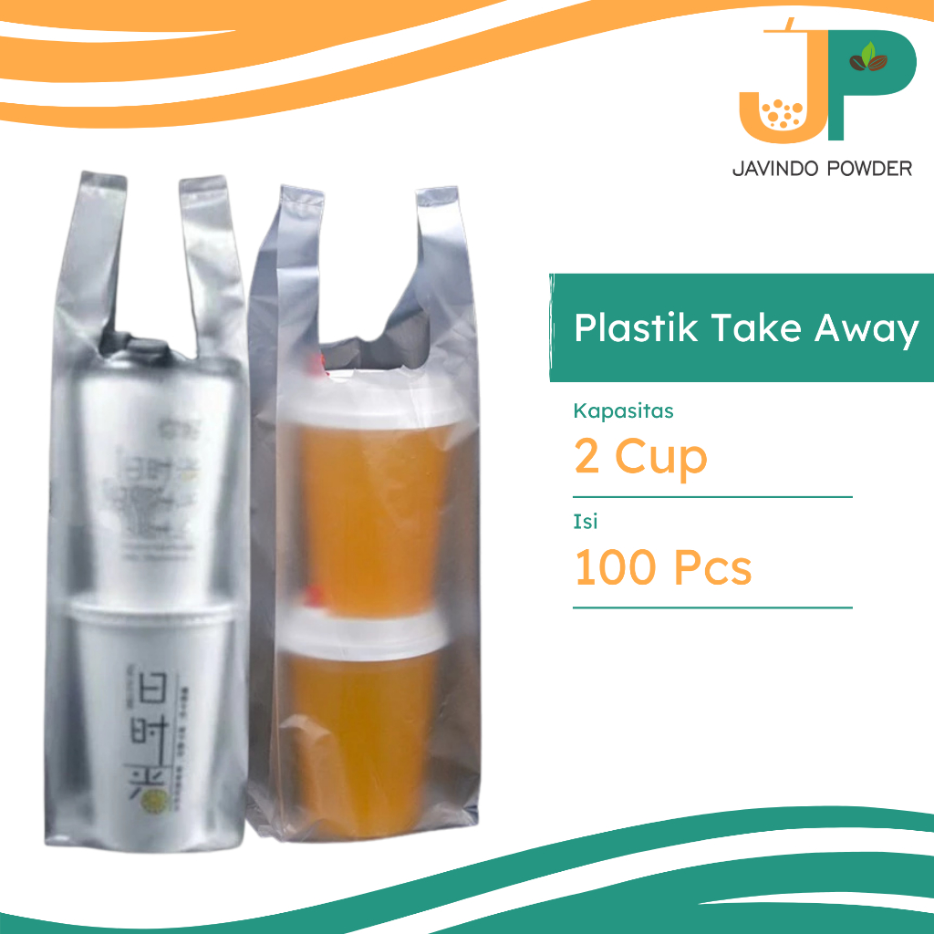 Plastik Take Away 2 In 1 Double / 2 Cup