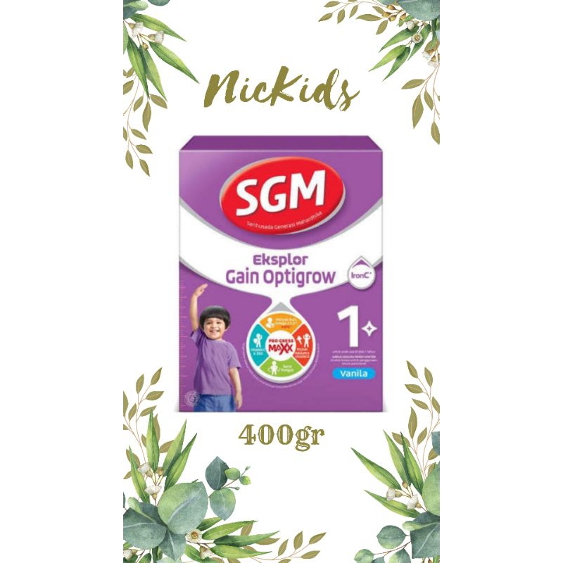 SGM Explore Gain Optigrow 1+  /susu tinggi kalori