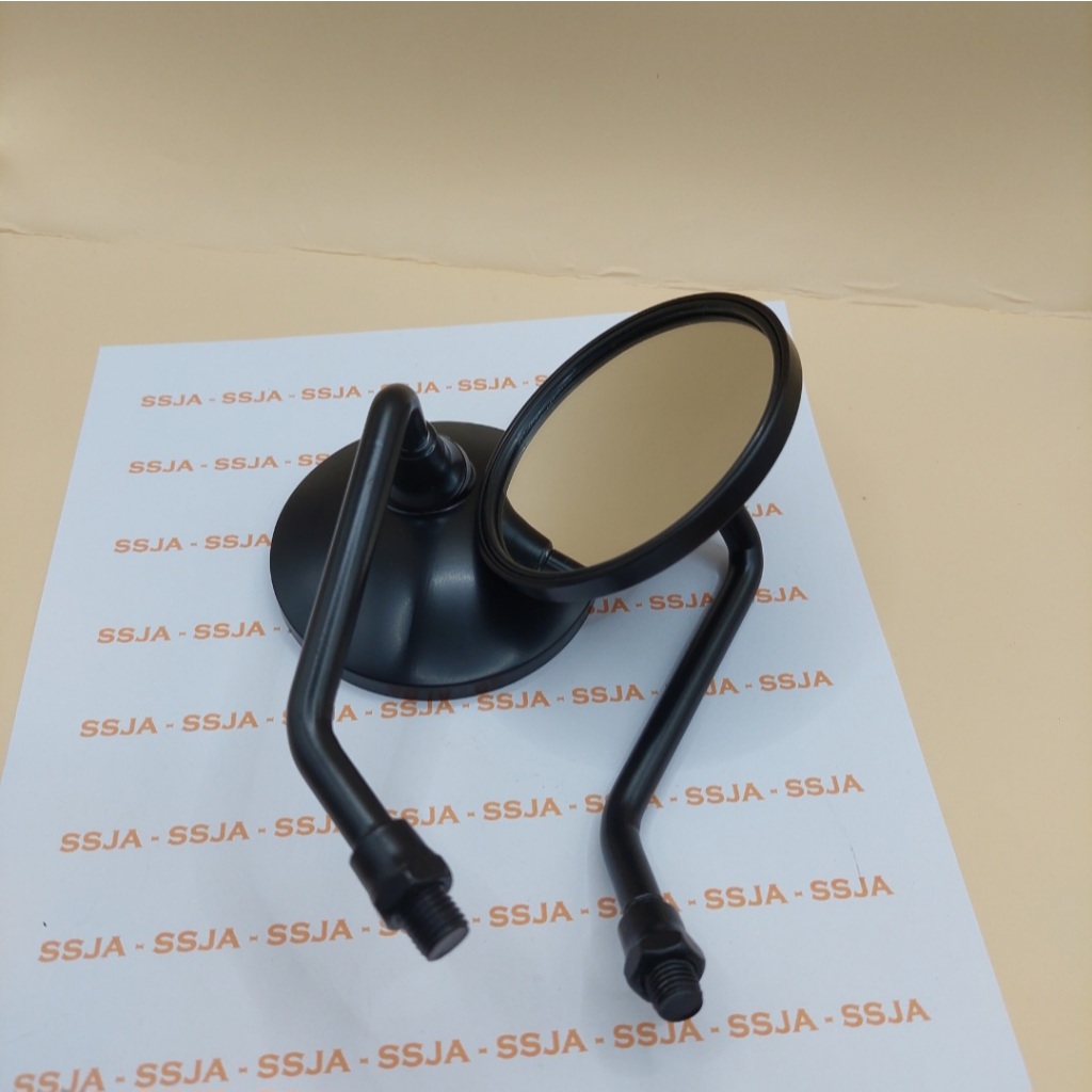 SPION STANDAR SCOOPY DRAT HONDA TANGKAI PENDEK/SPION BULAT HITAM