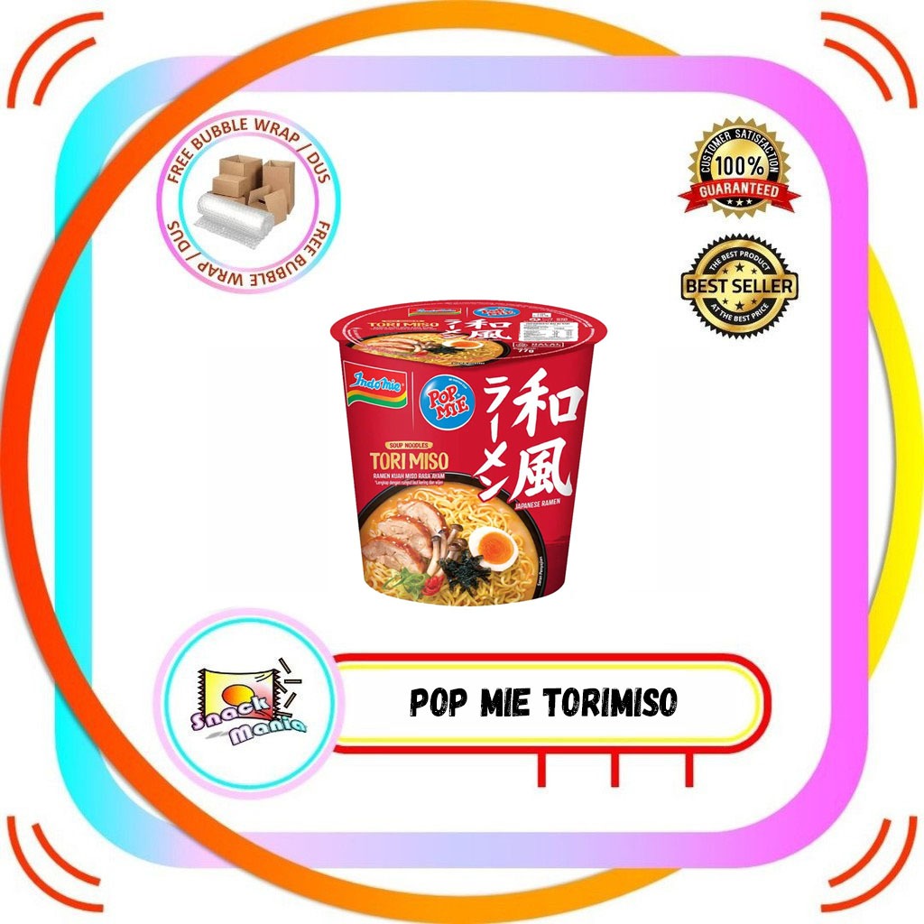 

Pop Mie Mi Tori Miso Japanese Ramen Cup ~ 77 gr