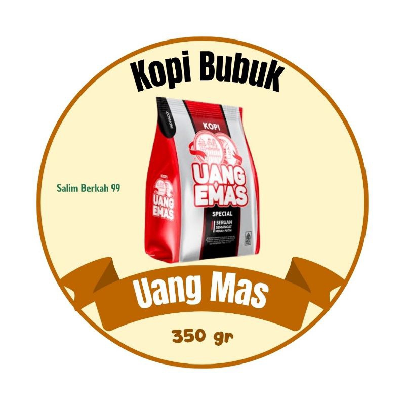 

Kopi Bubuk Asli Merk Uang Mas 350gr