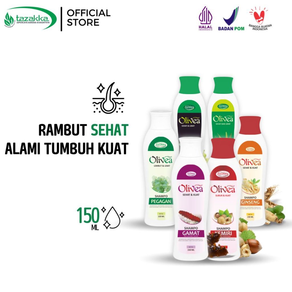 herbal shampo olivea all varian semua varian shampo gamat shampo mengkudu shampo pegagan shampo aloe