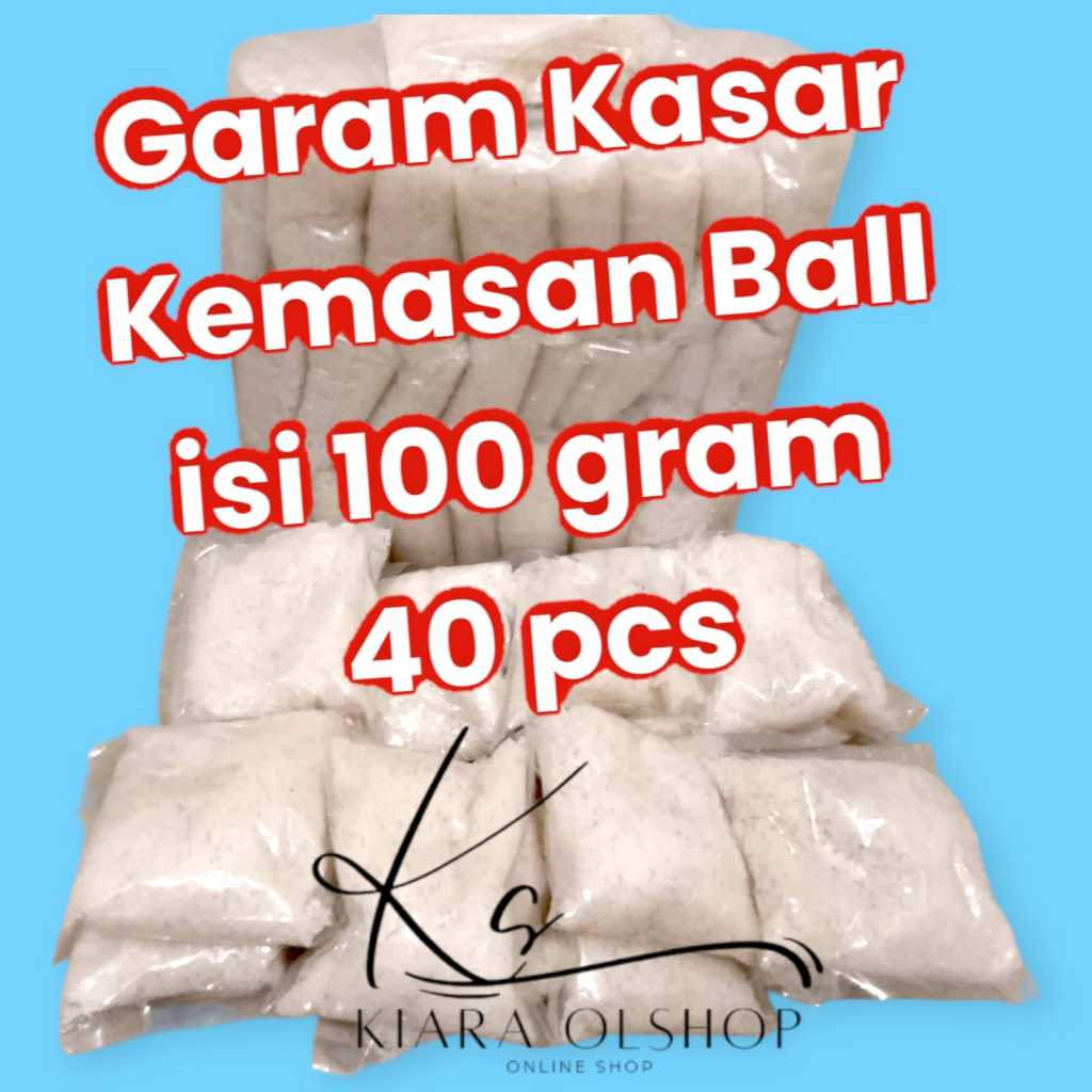

Garam Kasar Isi 40 Pcs Kemasan 100 gram Gratis Ongkir