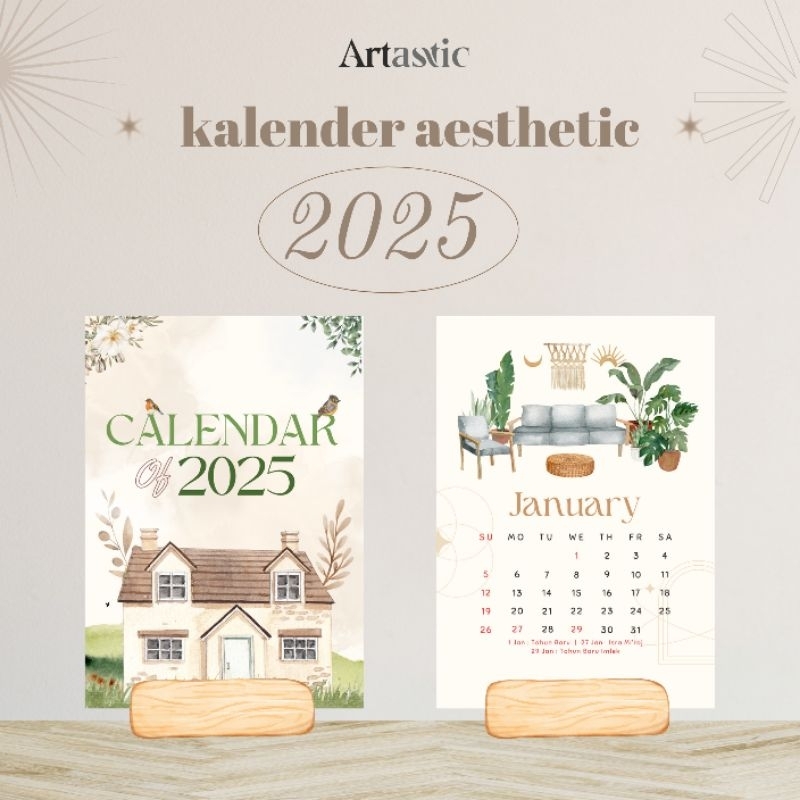 

Kalender Aesthetic 2025 | Kalender Estetik 2025 | Kalender Meja | Kalender Mini | Kalender 2025