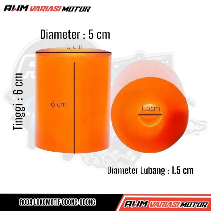 Karet Lokomotif Odong Odong Karet Roda Odong Odong Bahan Karet PU Tebal Berkualitas