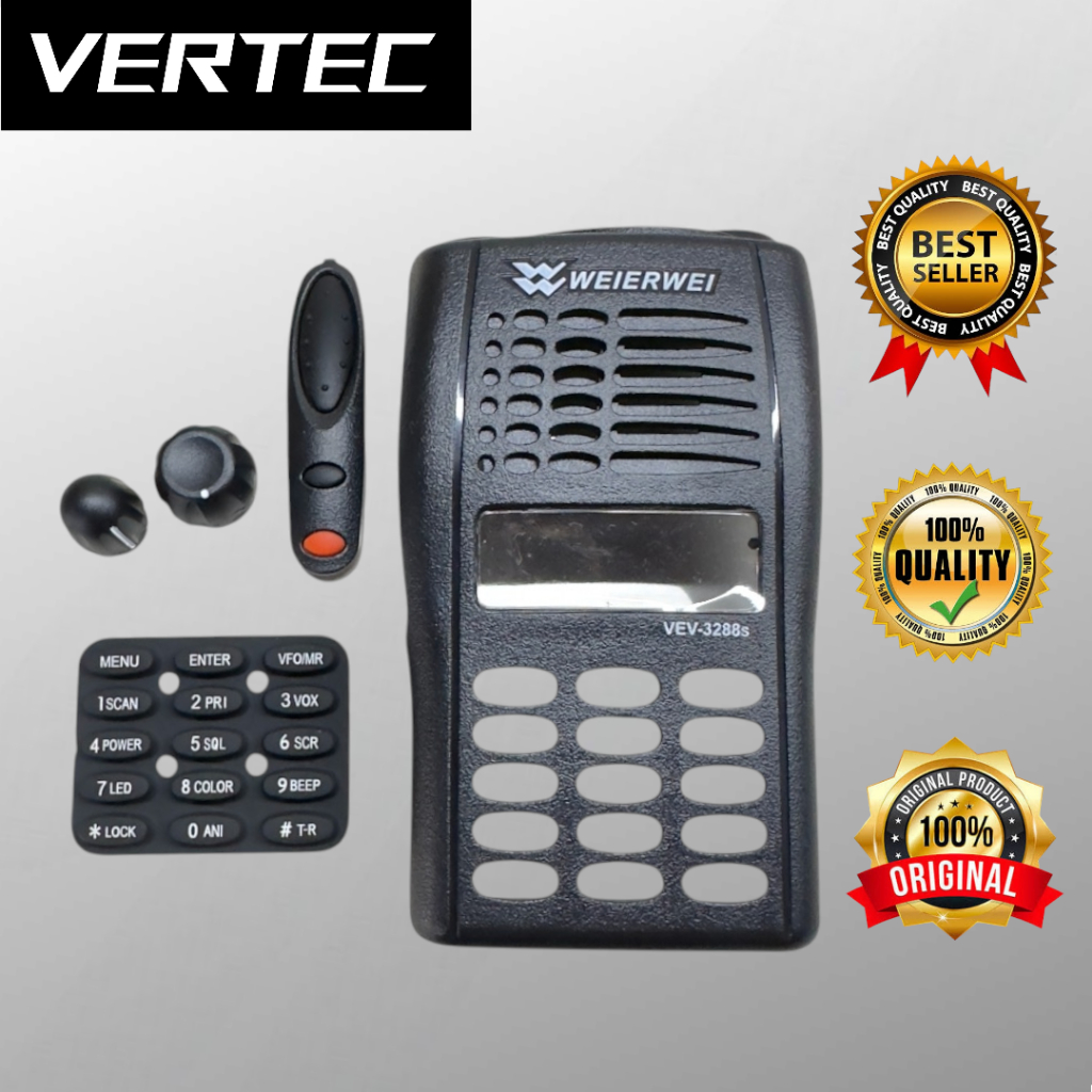 Casing HT Weierwei VEV 3288 3288S Case VERXION 1Set Knop Keypad Tutup Mic PTT