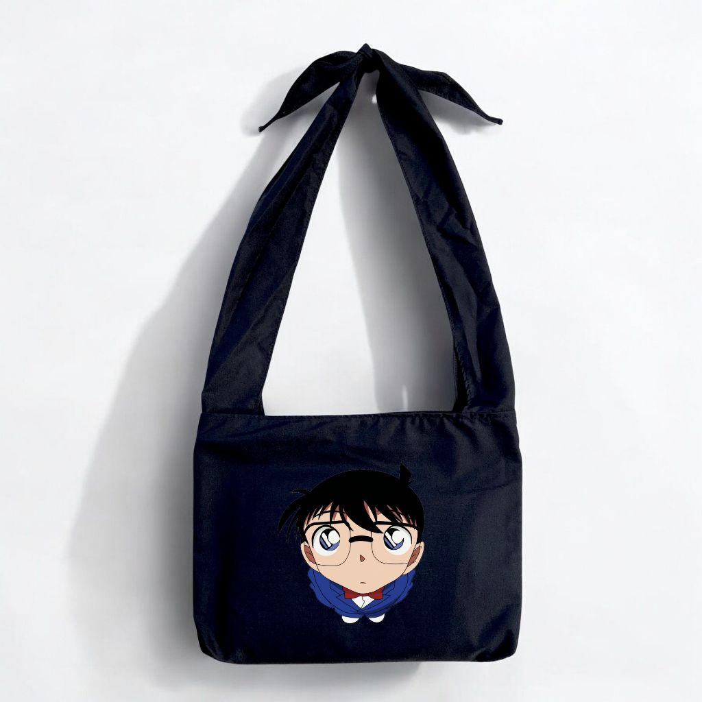 Tas tsunobag tote Adjustable totebag Hobo Talia tsuno Bag Sablon Conan Detektif detective series ani