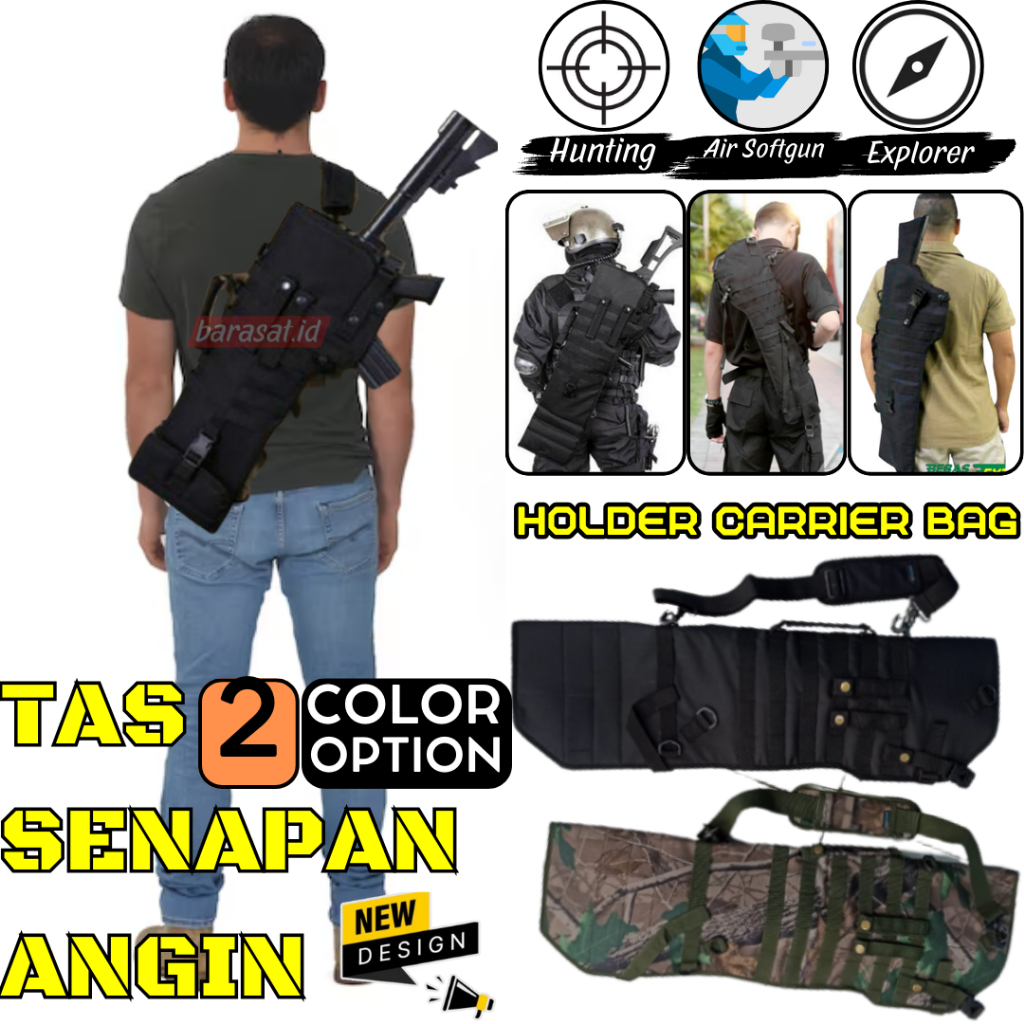Kantong PCP Predator Camo Tas Sarung Sanapan Angin Airsotgan Untuk Semua Jenis dan Merk