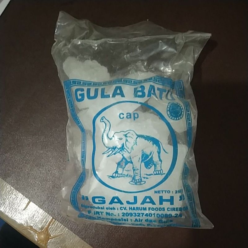 

Gula Batu Cap Gajah 250 gram