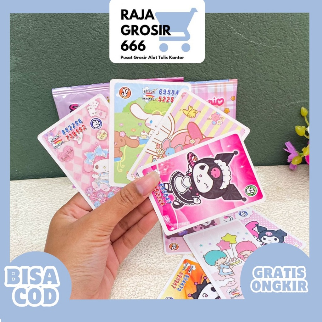 

KARTU MAINAN FOIL COLLECTION SANRIO ISI 8 PCS MN-1712 MAINAN TRADING CARD TERJANGKAU LUCU ANAK KREATIFITAS