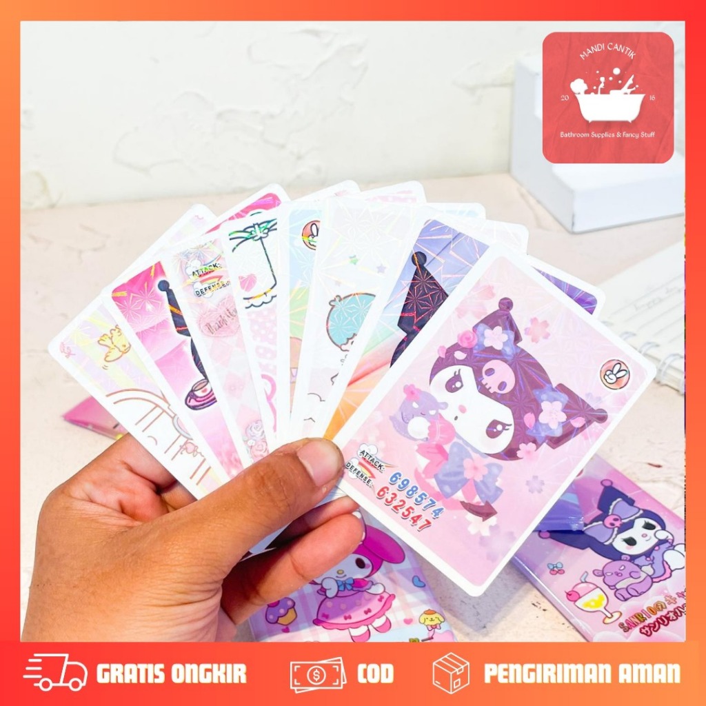 

KARTU MAINAN FOIL COLLECTION SANRIO ISI 8 PCS MN-1712 MAINAN TRADING CARD TERJANGKAU LUCU ANAK KREATIFITAS