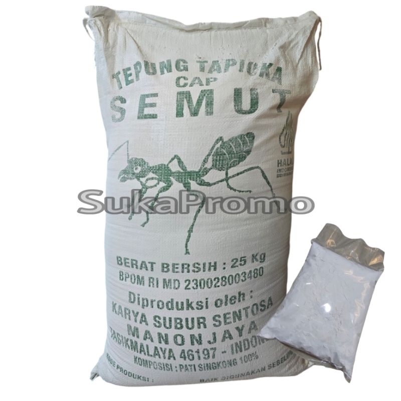 

TEPUNG TAPIOKA SAGU CAP SEMUT 500Gr Repack aci kanji tasikmalaya tasik putih