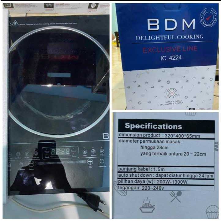 Kompor Listrik BDM Exclusif Line IC 4224 Asli Original
