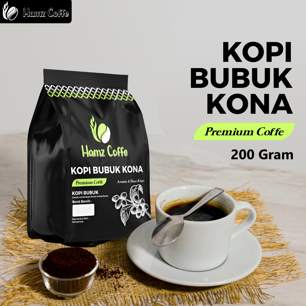 

Hamz Coffee - kopi bubuk kona premium 200gr